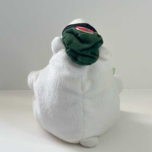 1997 Coca Cola Stuffed Plush Bean Bag Polar Bear 6" Bottle Logo and Hat - Picture 5 of 10